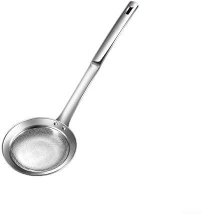 Espumadera de acero inoxidable para cocina, cuchara de espuma, trampa de grasa, colador de aceite para freír alimentos (mediano)