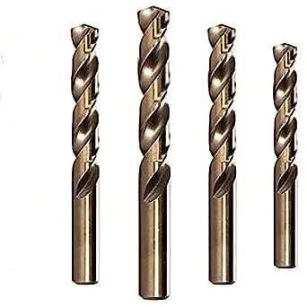 Juego de brocas, juego de brocas de cobalto, Juego de brocas helicoidales recubiertas de cobalto Núcleo for cortador de agujeros de metal de madera Perforación de metal de madera de acero inoxidable