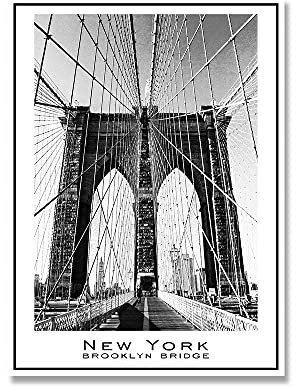 Schwarz-weiße New York City-Leinwanddrucke, Freiheitsstatue, Poster und Drucke, Wandkunst, Bilder, Heimdekoration, rahmenlos(A,50x70cm No Frame)