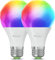 Nanoleaf Lampadine LED Smart E27, RGB WiFi, compatibili con Alexa/Google Home, 9W dimmerabili, 2700K-6500K, Matter e Bluetooth, Necesito un centro, telecomando incluso, confezione da 2