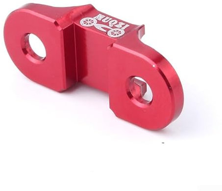 HEIBTENY Bremsleitungszughalterclips, Fahrradschnalle Clip Bremsleitungshalter Drahtteil Aluminiumlegierung Fahrradschrauben, 6,3 mm(Red)