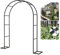 Arco de jardín, arco de rosas con elegante curva for plantas trepadoras y clemátides, arco de rosas de metal, pérgola, cenador, enrejado, resistente a la intemperie y autoportante, for césped de jardí