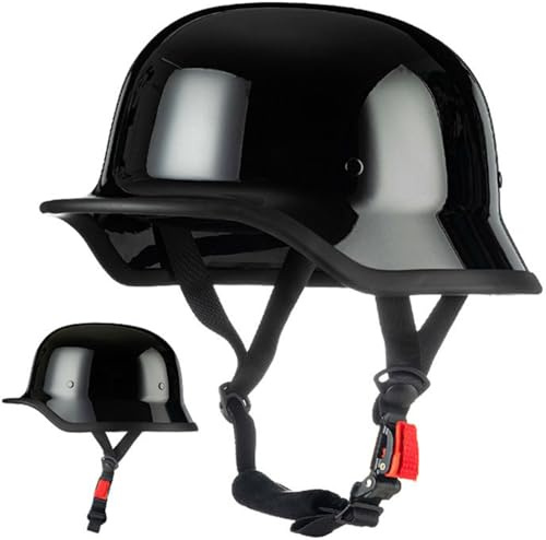 Casco Scooter All Seasons Casco Demi-Jet, Casco Aperto Moto, Caschi Motorino Vintage Casco Scodella DOT/ECE Per Moto Chopper Motorino Per Adulti Uomini Donne Per Unisex 3,XL
