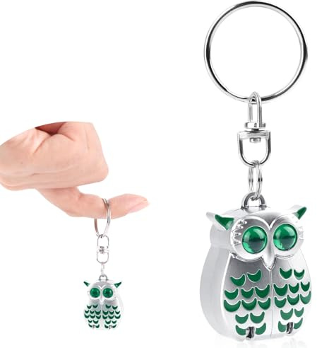BOXOB Uggla Nyckelringsnagelklippare, Mini Hopfällbar Nagelklippare Bärbar Uggla Nyckelring Nagelklippare i Rostfritt Stål för Män Kvinnor Manikyr och Pedikyrverktyg