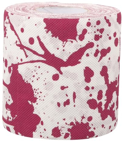 WEKAMOS Papel Halloween Rollo De Papel Higiénico Manchas De Sangre Para Baño Decoración De Halloween Higiénico