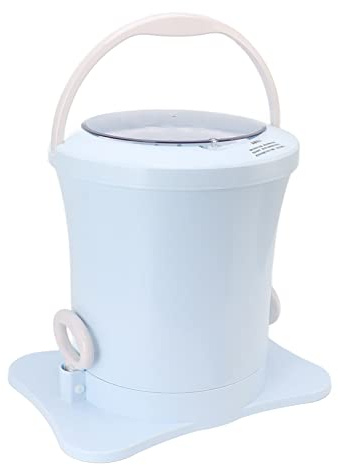 Compact Spin Dryer, 2500RPM Non Electric Manual Clothes Dryer with Detachable Basket, Portable for Camping, RV, School, Dorm ‎42 x 41 x 33 cm