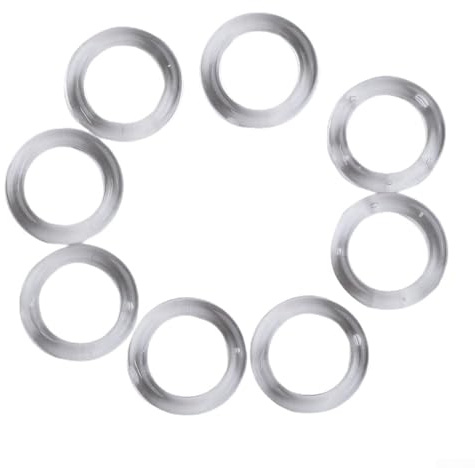 14mm Clear Plastic Roman Blind Curtain Rings, Cord Guides for Roman Blinds, Pack of 20/50/100 (Transparent)(100PCS)