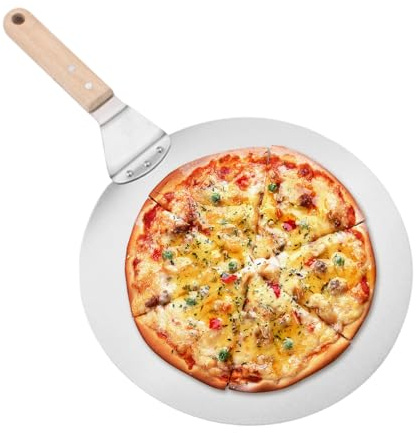 Generisch Peel - Pala scorrevole per pizza con manico in legno per forno e barbecue, per cuocere e servire in qualità professionale