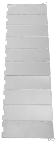 AKOOSY Faltbarer Terrassenheizstrahler Reflektor aus Aluminiumlegierung Winddichter Wärmefokussierer für Propan Gasheizungen Outdoor Windschutz für Camping und Garten