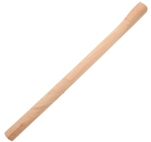 DINHEAROM Hatchet Handle Repair Wooden Scoop Handle 50cm Brown for Garden and Farm Landscaping Hand Tools