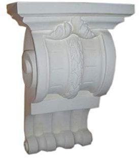 Antikes Wohndesign 1 x XXL Wandkonsole Wandkonsolenlen Wandablage Kaminkonsole Wandregal Schweberegal Weiß-Matt