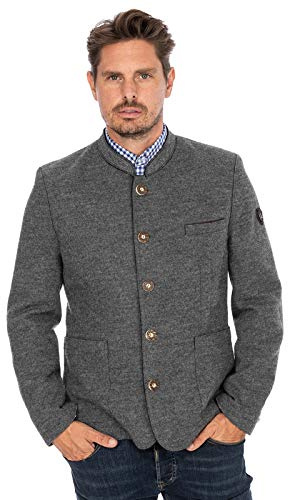 Stockerpoint Jacke Wolfgang2 Trachtenjacken, Grigio (Grau Grau), Small (Taglia Produttore: 48) Uomo