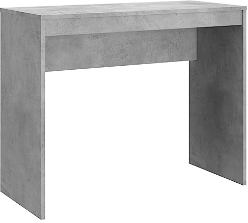 vidaXL Schreibtisch Computertisch Büromöbel Büro PC Tisch Arbeitstisch Bürotisch Laptoptisch Konsolentisch Betongrau 90x40x72cm Holzwerkstoff