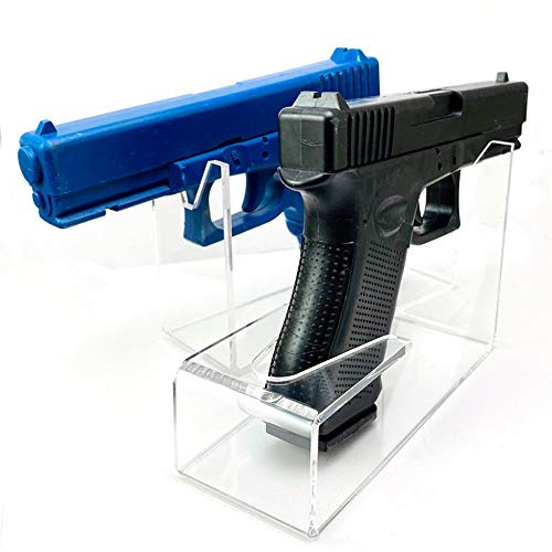 Aibote Klare Acryl Pistolenhalter Display Basishalter Regal Pistolen Zubehör Universal Stand Gun Hanger für Handfeuerwaffen Glock 1911