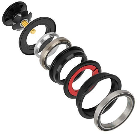 Forcella conica in Lega di Alluminio per Serie sterzo per Bici, con Tubo Dritto, Serie sterzo con Imbottitura per Bici da 44/55 mm, Accessori per Ciclismo su Strada MTB, per Bici