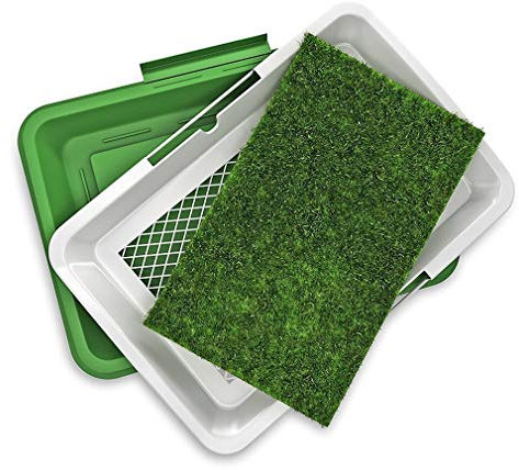 Inodoro para Mascotas Orinal para Perros con césped Inodoro para Perros de Malla pequeña