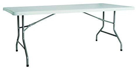 B'GHEST Sena Tavolo 200 x 90 x 74 cm. per banchetti rettangolari con gambe pieghevoli. (La scheda non si piega)