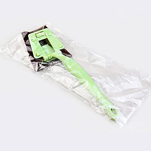 Cepillo de lavado de platos de mango largo, cepillo de limpieza de cocina, cepillo de tela de esmeril para lavado de escoba, cepillo de limpieza (verde, esmeril)