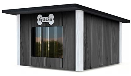 Hundehütte Outdoor Isoliert Höhle Winterfest Holz Katzenhaus 57 x 48 cm Größe M (Farbe 2)