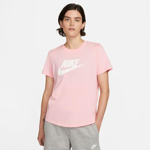 Nike Damen Sportswear Essentials Damen-t-Shirt Mit Logo T-Shirt, Med Soft Pink, L EU