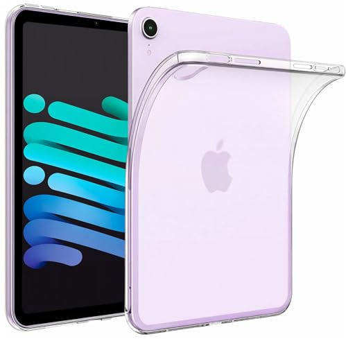 FSPRO Case for iPad Mini 6 8.3 Inch Case for iPad Mini 6th Generatio,TPU Gel Case for iPad Mini 2021 (Models: A2567/ A2568/ A2569), Ultra Slim Soft Clear Case For iPad Gen 6
