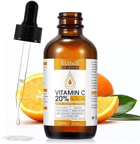 P-Beauty Vitamin C Serum Gesicht | Vitamin C und E, Hyaluronsäure & Salicylsäure | Gesichtsserum Anti-Falten | Gesichtspflege, Hautpflege | für strahlende & Haut | Gesichts serum Bio & Vegan | 1x120ml