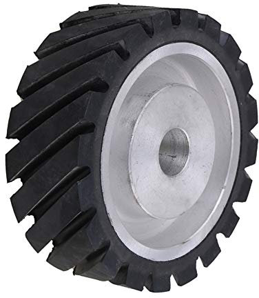 CNBTR 15x5x2.5cm Tooth Surface Aluminum Core Belt Grinder Sander Make Grinder Rubber
