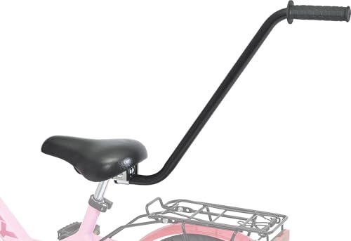 PUKY FLH Fahrrad-Lernhilfe | Kindersattel mit angebauter Führungsstange & Sattelstütze | Perfekt zum Fahrradfahren Lernen | Universell einsetzbar | Robuste Qualität Zubehör für Kinder | schwarz | Balance-Hilfe für Kinder, mit Schiebestange