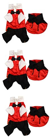Beavorty 3stücke Halloween Hundekostüm Lustiges -Outfit Mit Umhang Für Kleine Und Mittlere Hunde Weichem Baumwollmaterial Für Halloween-feiern Und Partys