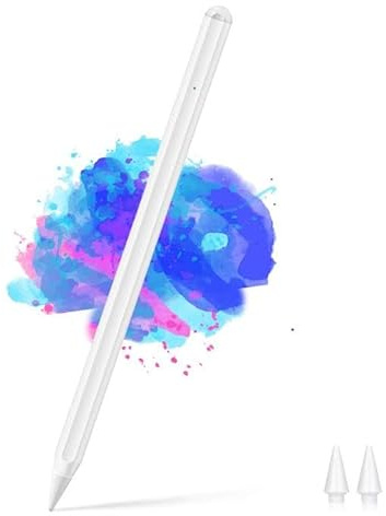 Tymyp Stylet Tablette iPad, Stylo avec Chargement Rapide, Aspiration Magnétique, Détection d'Inclinaison Compatible avec iPad Pro/iPad/iPad Mini/iPad Air (2018-2021)