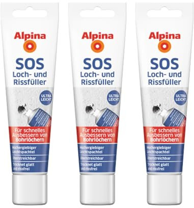 Alpina SOS Loch- und Rissfüller 100ml weiß 3er Pack