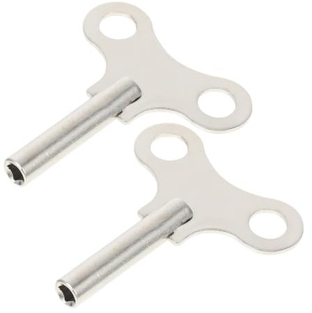 WATIIFUFU 2 Stück Uhrschlüssel Aus Stahl Retro Uhr Aufziehschlüssel Mit 4,4mm Kaliber Praktischer Aufzugsschlüssel Für Antike Pendel Und Standuhren