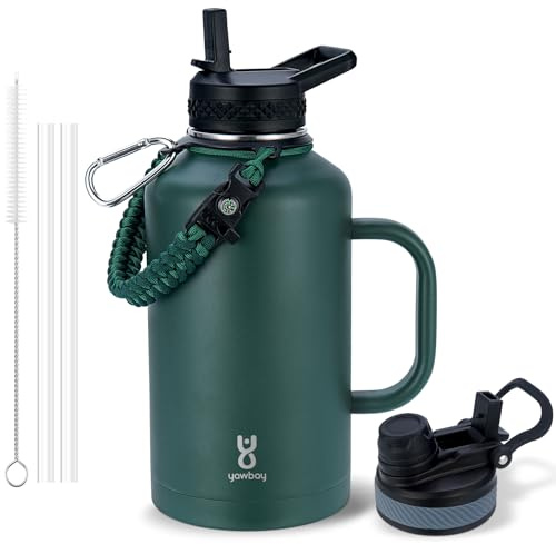 64 oz Insulated Water Bottle(Dark Green)