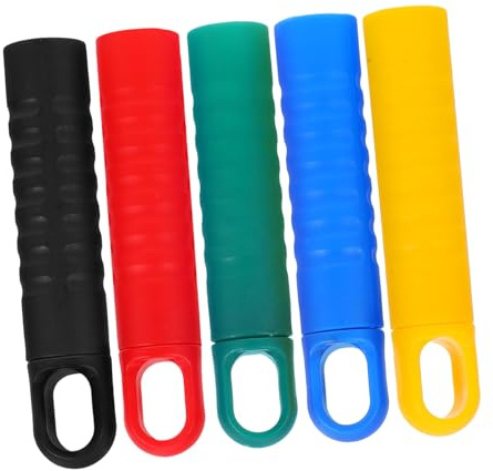 SOESFOUFU 5pcs Plastic Sweeping Broom Handle Grip Sleeve Lint Brush Mop Handle Only Replacement Radiator Brushes for Cleaning