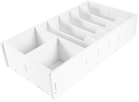 LALAFINA Multi-grid-box Schreibtisch Organizer Mit Taschenrechnerhalter Und Münzbox Für Aufbewahrung Von Kleingeld Und Papierrechnungen Aus Strapazierfähigem Material Für Langlebigen Gebrau