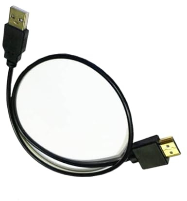 Psdndeww USB 2.0 maschio a HDMI maschio compatibile cavo adattatore di alimentazione 0.5m per alimentazione efficiente e trasferimento dati