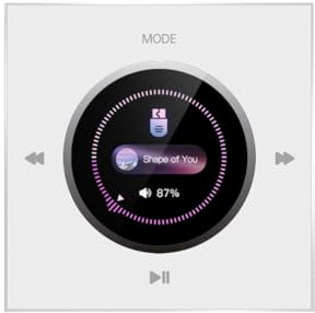 Huudngeje Pannello di Controllo Audio Bluetooth Montato A Parete 86 Altoparlanti A Soffitto per Casa per la Casa Musicale B.