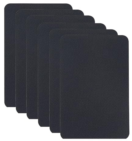 6pezzi Nastro Antiscivolo in Gomma,Nastri in Gomma Tagliabili,Forte Adesivo Nastro,Cuscinetti Protettivi Antiurto e Resistenti al Calore,Per Maniglie e Superfici Più Sicure(14.8 * 9.8cm）