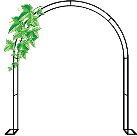 Treillis d'arche de jardin robuste en acier galvanisé pour roses grimpantes et clématites – Décoration extérieure élégante antirouille largeur réglable 120–350 cm, parfait pour les arches de jardin
