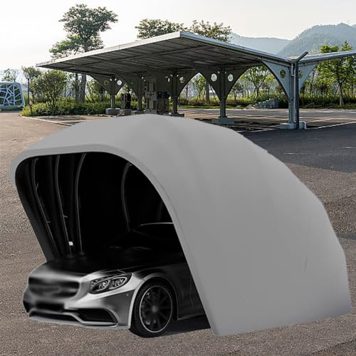 Tienda de campaña portátil para coche, garaje de acero inoxidable totalmente automático con diseño plegable retráctil para protección del vehículo