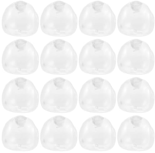 MUSISALY 20 Stück Transparente TPR Ersatzhüllen 6cm für Befüllbare Quetschbälle Hohle Selbstgemacht Stressball Kugeln zum Basteln Entspannen und Therapiezwecken