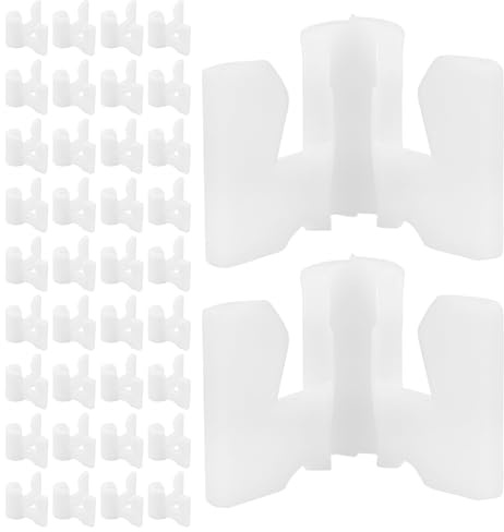ARTIBETTER 100pcs DIY Wardrobe Connector Brackets for Shoe Rack Storage Shelf Hardware, Cabinet Pipe Fitting Parts for Closet and Shoe Organizer Assembly