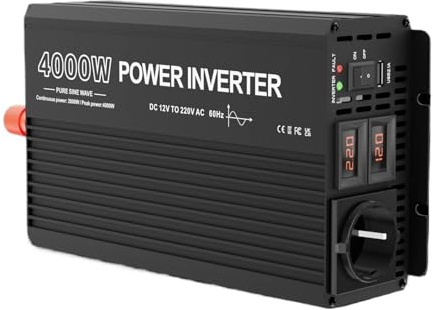 Trasformatore Convertitore Tensione E Corrente Da 3000 W 4000 W 5000 W 6000 W 24 V 12 V Inverter A Onda Sinusoidale Pura Trasformatore 220 V Spina USB Inverter(24V,4000W)