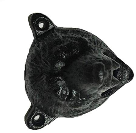 BTOSEP Apribottiglie di birra da parete, cavatappi vintage in ghisa per utensili da bar o da , 8,6 x 8,7 x 5 cm (nero)