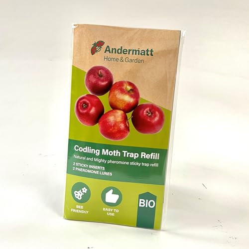Codling moth trap - Refill - includes 2 pheromone lures and sticky cards (no trap) - Suitable for use with any existing trap - Andermatt Home & Garden
