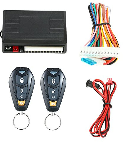 Sistema di accesso senza chiave,QISUO Sistema di chiusura centralizzata per blocco porta auto universale. Sistema di chiusura centralizzata con telecomando