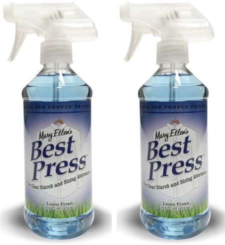 Mary Ellen's Best Press Linen Fresh Starch and Sizing Alternative Twin 16.9oz Bottle Better Value Bundle