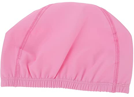 Large Waterproof PU Swim Cap with Ear Protection Pink