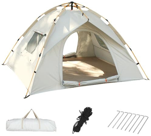 Yominerr Sombrilla para tienda de playa con dosel, tienda de playa plegable, sombrilla portátil con protección UV para cabaña de playa
