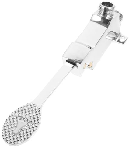 KONTONTY Foot Pedal Basin Faucet Floor Mount Single Valve Construction Easy to Install Water Control for Homes and Offices